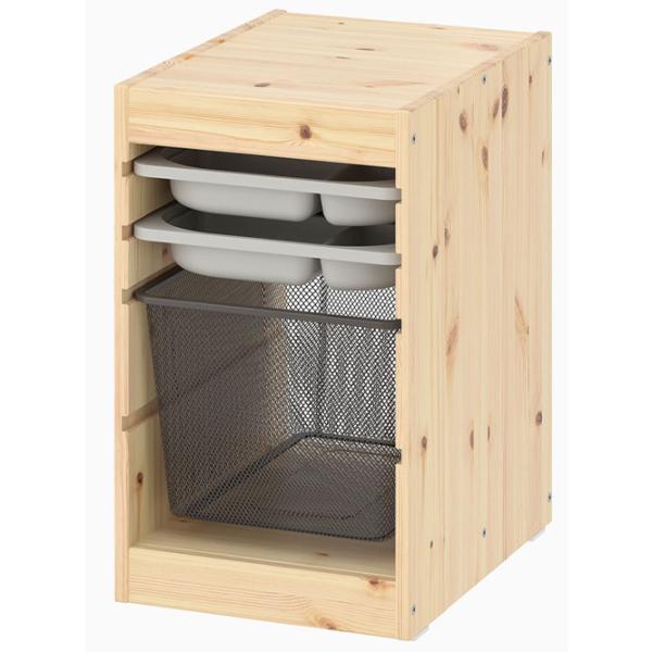 Стеллаж с контейнерами Ikea Trofast 2 52 x 32 x 44см cm / ЛДСП / Дуб cонома photo 1