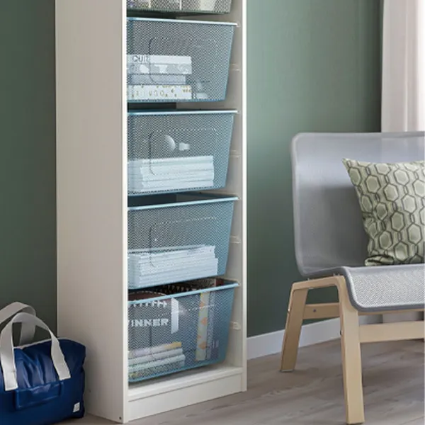 Стеллаж с контейнерами Ikea Trofast 6 145 x 46 x 30см cm / ЛДСП / White photo 2