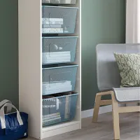 Стеллаж с контейнерами Ikea Trofast 6 145 x 46 x 30см cm / ЛДСП / White photo 2