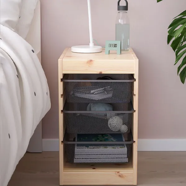 Стеллаж Ikea Trofast 3 52 x 32 x 44см cm / Массивная сосна / Дуб cонома photo 2