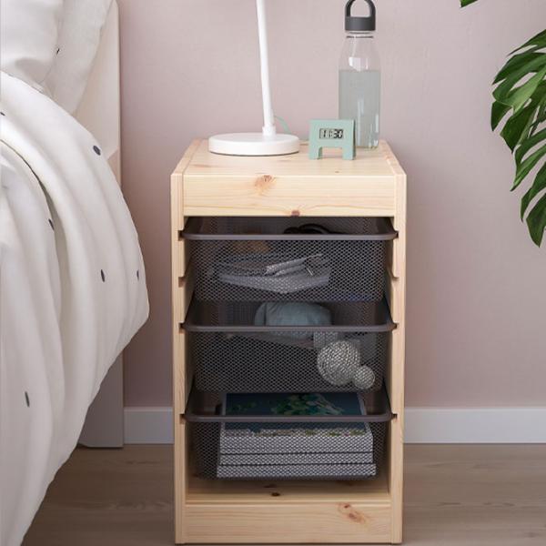 Стеллаж Ikea Trofast 3 52 x 32 x 44см cm / Массивная сосна / Дуб cонома photo 2