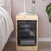 Стеллаж Ikea Trofast 3 52 x 32 x 44см cm / Массивная сосна / Дуб cонома photo 2