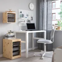 Стеллаж Ikea Trofast 3 52 x 32 x 44см cm / Массивная сосна / Дуб cонома photo 3