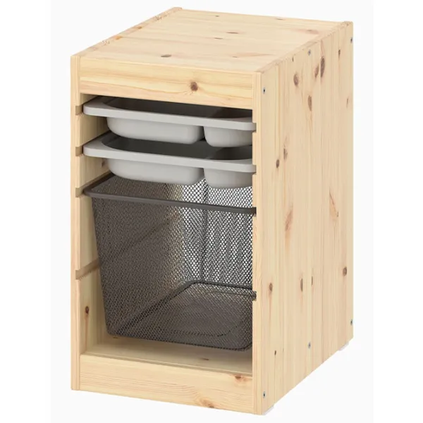 Etajeră cu containere Ikea Trofast 4 56 x 34 x 44 cm / Masiv / Sonoma Oak photo 1
