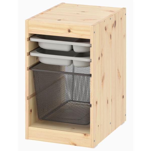 Etajeră cu containere Ikea Trofast 4 56 x 34 x 44 cm / Masiv / Sonoma Oak photo 1