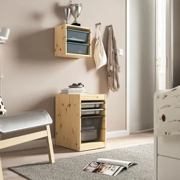 Etajeră cu containere Ikea Trofast 4 56 x 34 x 44 cm / Masiv / Sonoma Oak photo 3