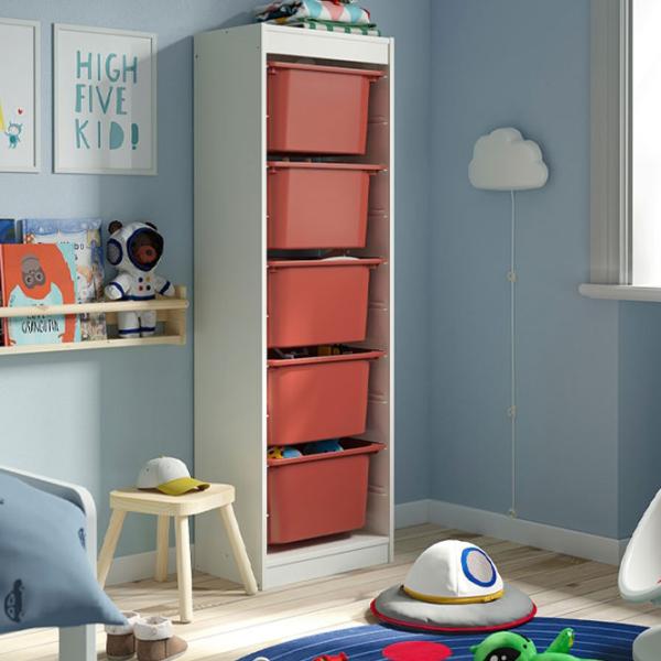Etajeră cu containere Ikea Trofast 5 145 x 46 x 30 cm / PAL / White photo 3