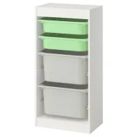 Стеллаж с контейнерами Ikea Trofast 4 94 x 46 x 30см cm / ЛДСП / White