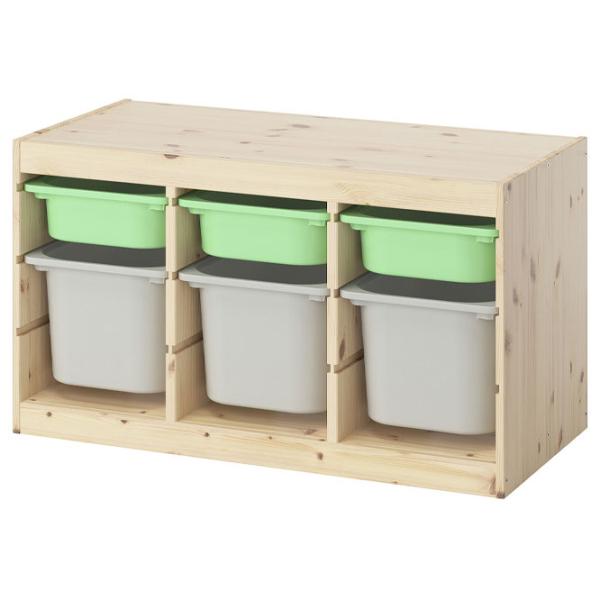 Стеллаж с контейнерами Ikea Trofast 6 52 x 93 x 44см cm / Массивная сосна / Дуб cонома photo 1