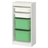 Etajeră cu containere Ikea Trofast 4 94 x 46 x 30 cm / PAL / White