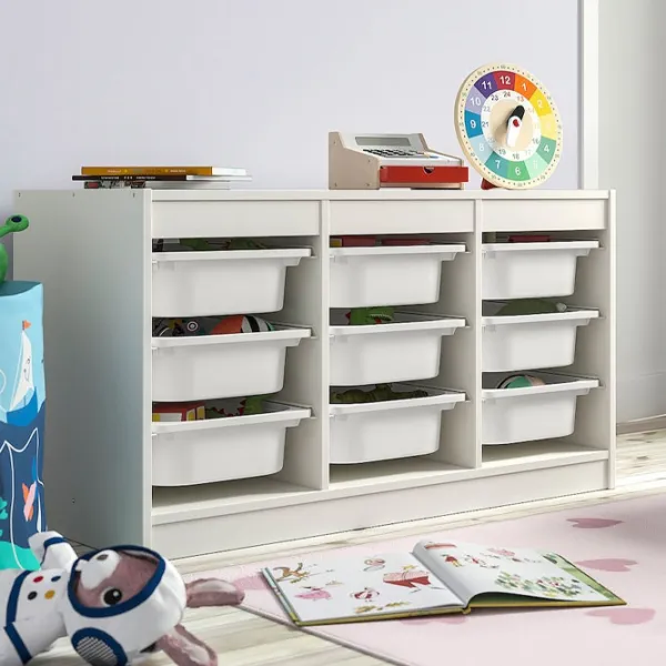 Стеллаж с контейнерами Ikea Trofast 9 56 x 99 x 44см cm / ЛДСП / White photo 4