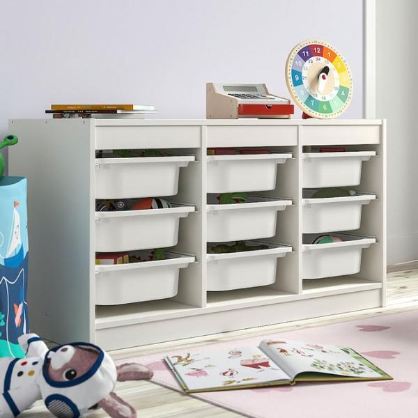 Стеллаж с контейнерами Ikea Trofast 9 56 x 99 x 44см cm / ЛДСП / White photo 4