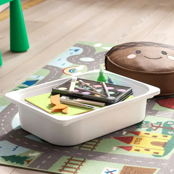 Стеллаж с контейнерами Ikea Trofast 9 56 x 99 x 44см cm / ЛДСП / White photo 5