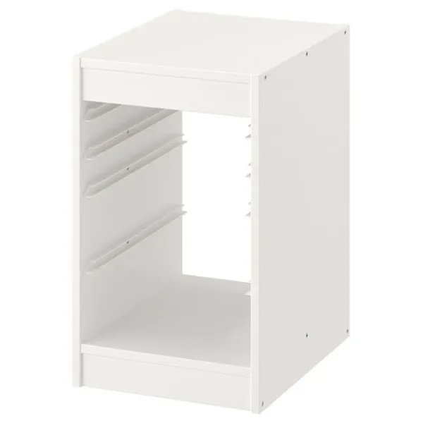 Стеллаж с контейнерами Ikea Trofast 4 56 x 34 x 44см cm / Массив / White photo 2