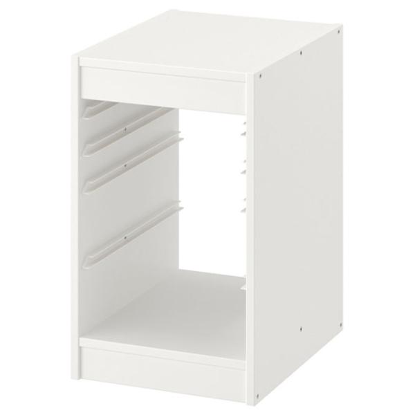 Стеллаж с контейнерами Ikea Trofast 4 56 x 34 x 44см cm / Массив / White photo 2