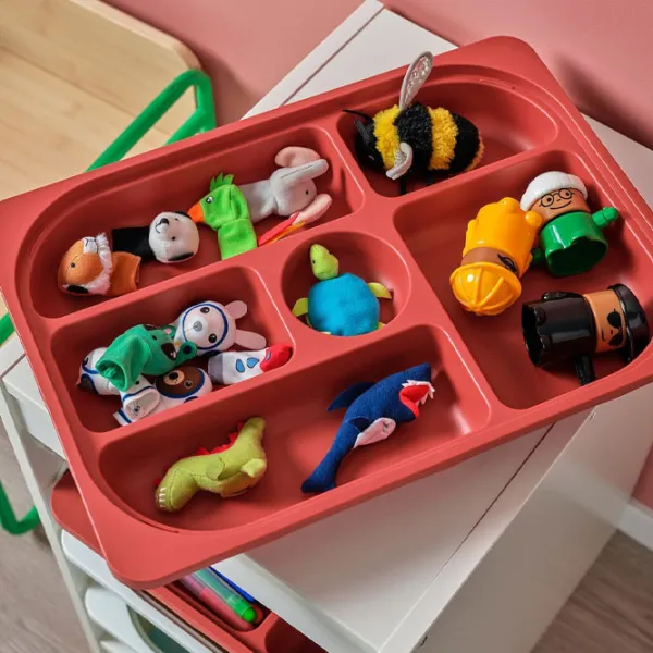 Стеллаж с контейнерами Ikea Trofast 4 56 x 34 x 44см cm / Массив / White photo 6