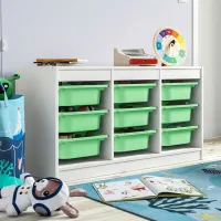 Стеллаж с контейнерами Ikea Trofast 9 56 x 99 x 44см cm / ЛДСП / White photo 5