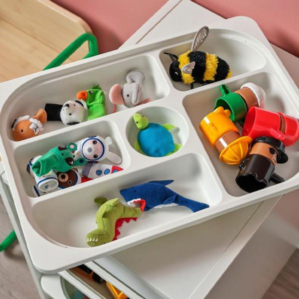 Стеллаж с контейнерами Ikea Trofast 2 56 x 34 x 44см cm / Массив / White photo 7