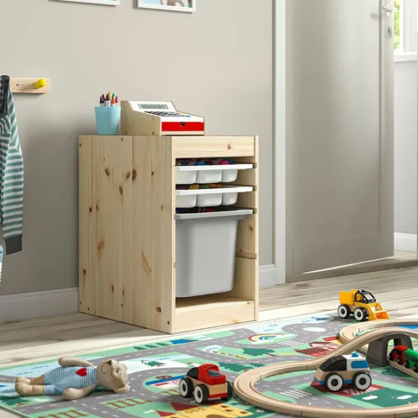 Стеллаж с контейнерами Ikea Trofast 2 52 x 32 x 44см cm / Массив / Дуб cонома photo 4