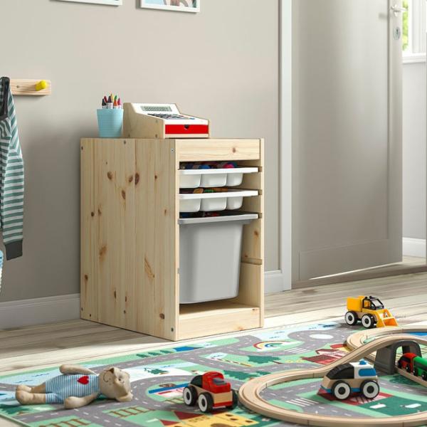 Стеллаж с контейнерами Ikea Trofast 2 52 x 32 x 44см cm / Массив / Дуб cонома photo 4