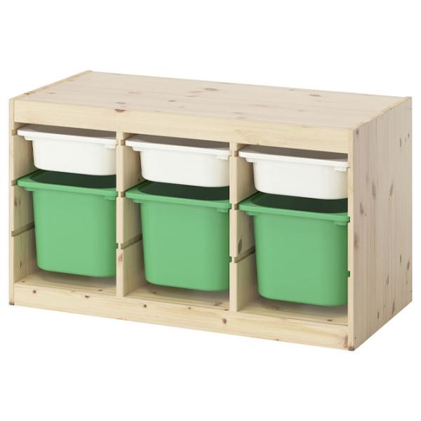 Etajeră cu containere Ikea Trofast 6 52 x 93 x 44 cm / Pin Masiv / Sonoma Oak photo 1