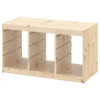 Стеллаж с контейнерами Ikea Trofast 6 52 x 93 x 44см cm / Массивная сосна / Дуб cонома photo 2