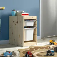 Стеллаж с контейнерами Ikea Trofast 2 52 x 32 x 44см cm / Массив / Дуб cонома photo 3