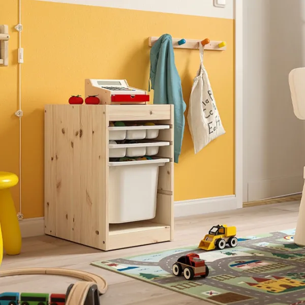 Стеллаж с контейнерами Ikea Trofast 2 52 x 32 x 44см cm / Массив / Дуб cонома photo 5