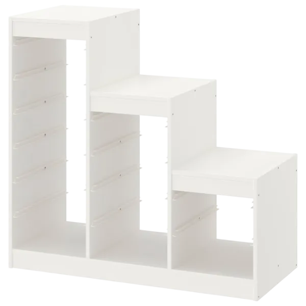 Стеллаж с контейнерами Ikea Trofast 6 94 x 99 x 44см cm / ЛДСП / White photo 2