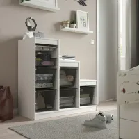 Etajeră cu containere Ikea Trofast 6 94 x 99 x 44 cm / PAL / White photo 3