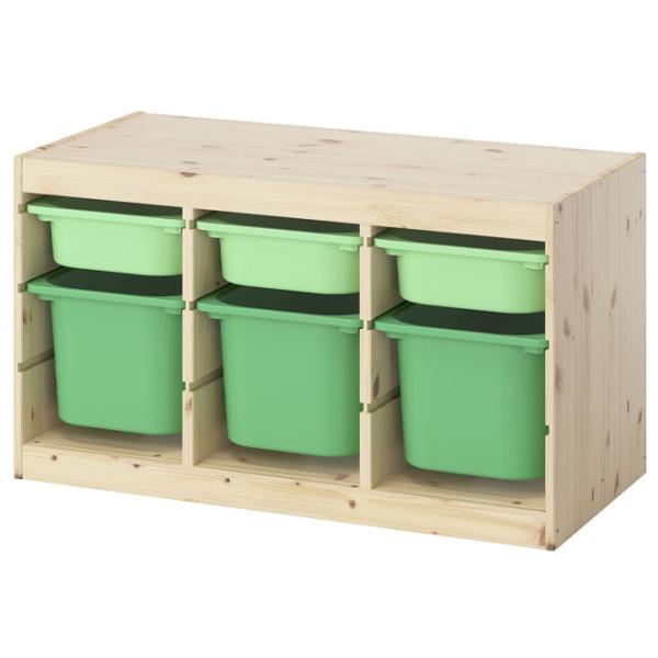 Стеллаж с контейнерами Ikea Trofast 6 52 x 93 x 44см cm / Массивная сосна / Дуб cонома photo 1