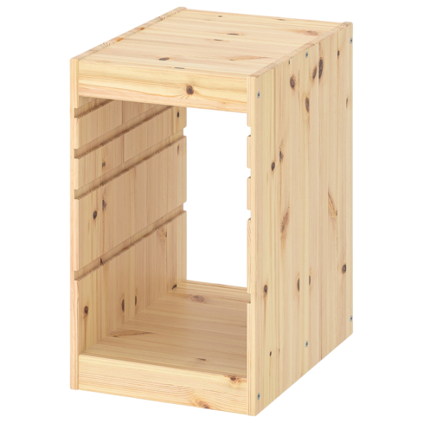 Etajeră cu containere Ikea Trofast 3 52 x 32 x 44 cm / Pin Masiv / Sonoma Oak photo 2