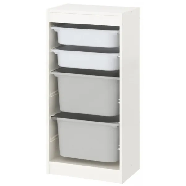 Etajeră cu containere Ikea Trofast 4 94 x 46 x 30 cm / PAL / White photo 1