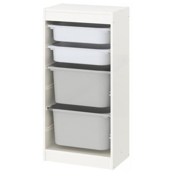 Etajeră cu containere Ikea Trofast 4 94 x 46 x 30 cm / PAL / White photo 1