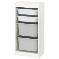Etajeră cu containere Ikea Trofast 4 94 x 46 x 30 cm / PAL / White