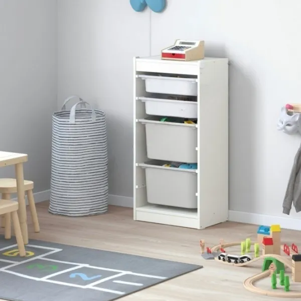 Etajeră cu containere Ikea Trofast 4 94 x 46 x 30 cm / PAL / White photo 3