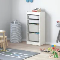 Стеллаж с контейнерами Ikea Trofast 4 94 x 46 x 30см cm / ЛДСП / White photo 3