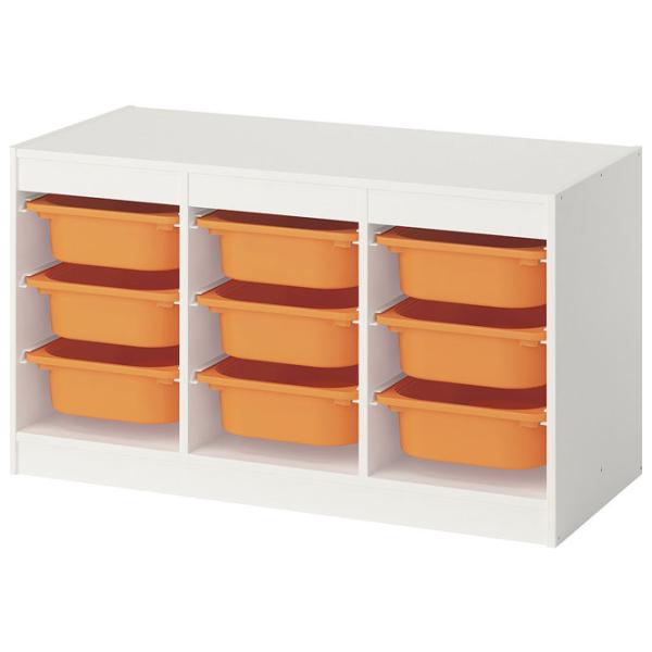 Etajeră cu containere Ikea Trofast 9 56 x 99 x 44 cm / PAL / White photo 1