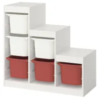 Стеллаж с контейнерами Ikea Trofast 6 94 x 99 x 44см cm / ЛДСП / White