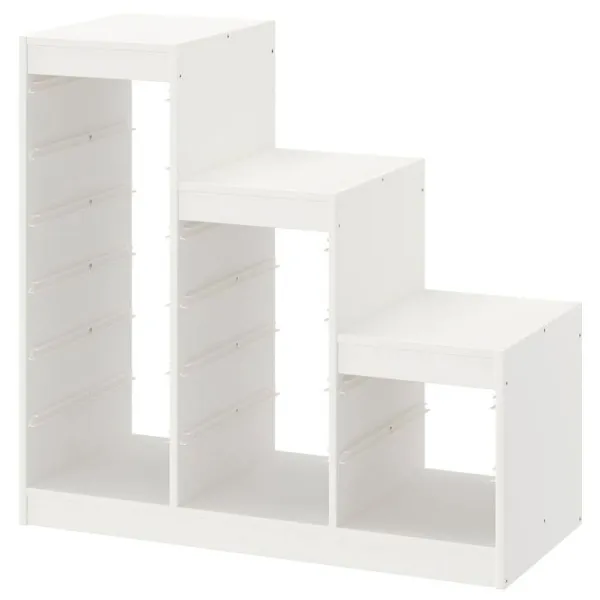 Стеллаж с контейнерами Ikea Trofast 6 94 x 99 x 44см cm / ЛДСП / White photo 2