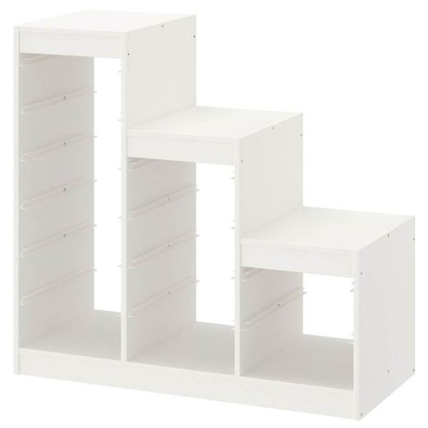 Стеллаж с контейнерами Ikea Trofast 6 94 x 99 x 44см cm / ЛДСП / White photo 2