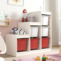Стеллаж с контейнерами Ikea Trofast 6 94 x 99 x 44см cm / ЛДСП / White photo 6