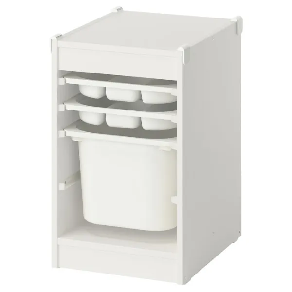 Etajeră cu containere Ikea Trofast 4 56 x 34 x 44 cm / Masiv / White photo 1