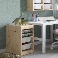 Etajeră cu containere Ikea Trofast 2 52 x 32 x 44 cm / Masiv / Sonoma Oak photo 6