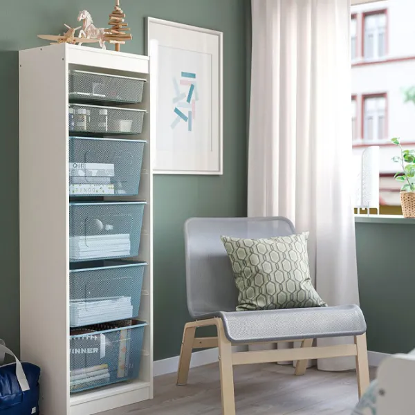 Стеллаж с контейнерами Ikea Trofast 6 145 x 46 x 30см cm / ЛДСП / White photo 3