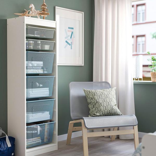 Стеллаж с контейнерами Ikea Trofast 6 145 x 46 x 30см cm / ЛДСП / White photo 3