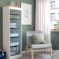 Стеллаж с контейнерами Ikea Trofast 6 145 x 46 x 30см cm / ЛДСП / White photo 3