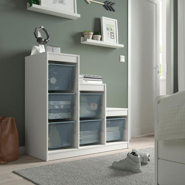 Стеллаж с контейнерами Ikea Trofast 6 94 x 99 x 44см cm / ЛДСП / White photo 2