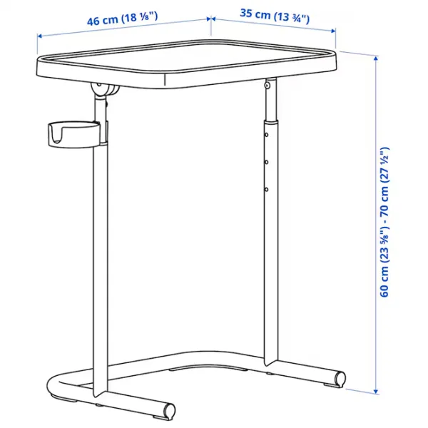 Masă de birou Ikea Bjorkasen PAL/ Antracit photo 2
