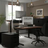 Masă de birou Ikea Mittzon PAL/ Brown photo 3